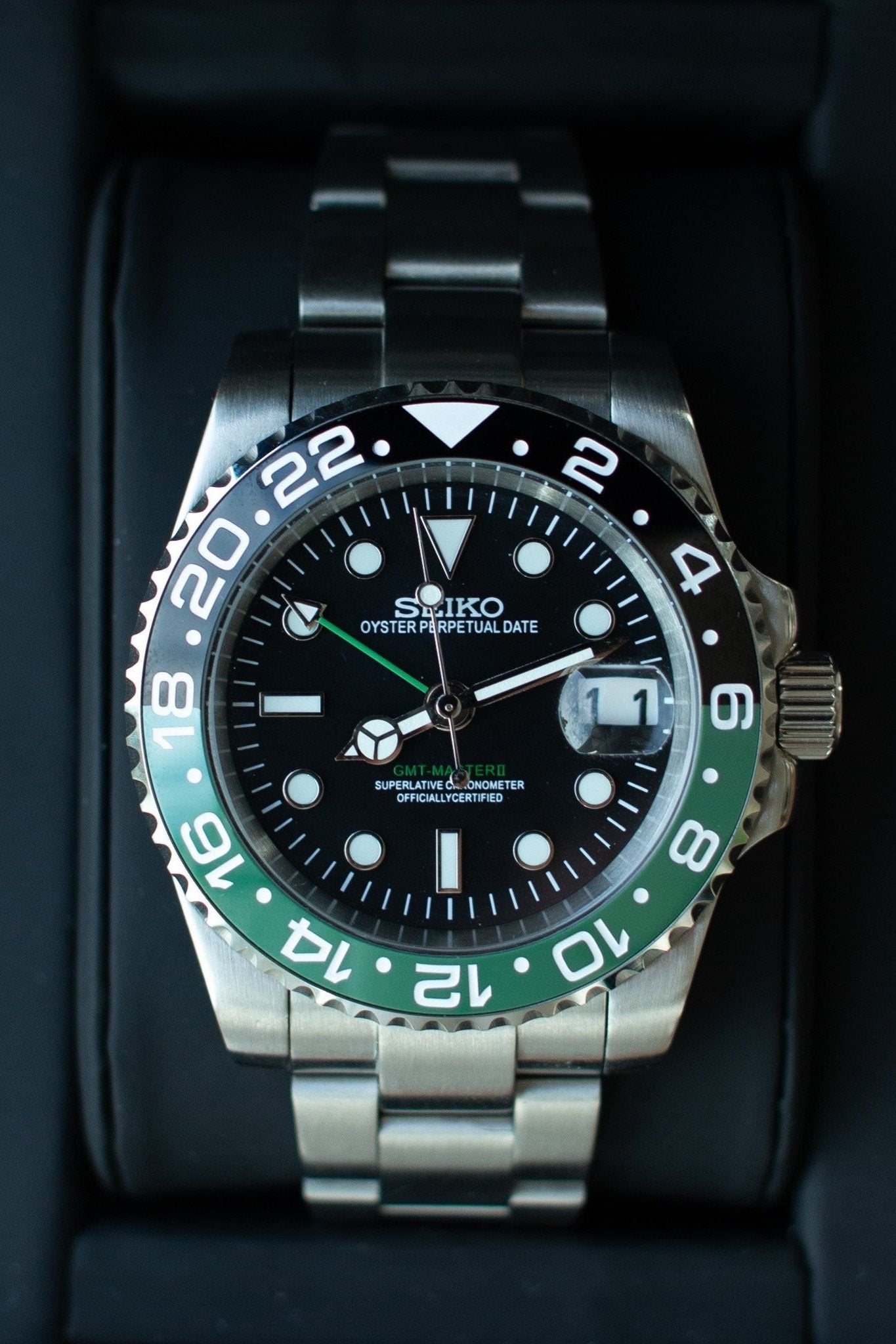 SEIKO DATEJUST MOD GREEN JEWEL - Main Image