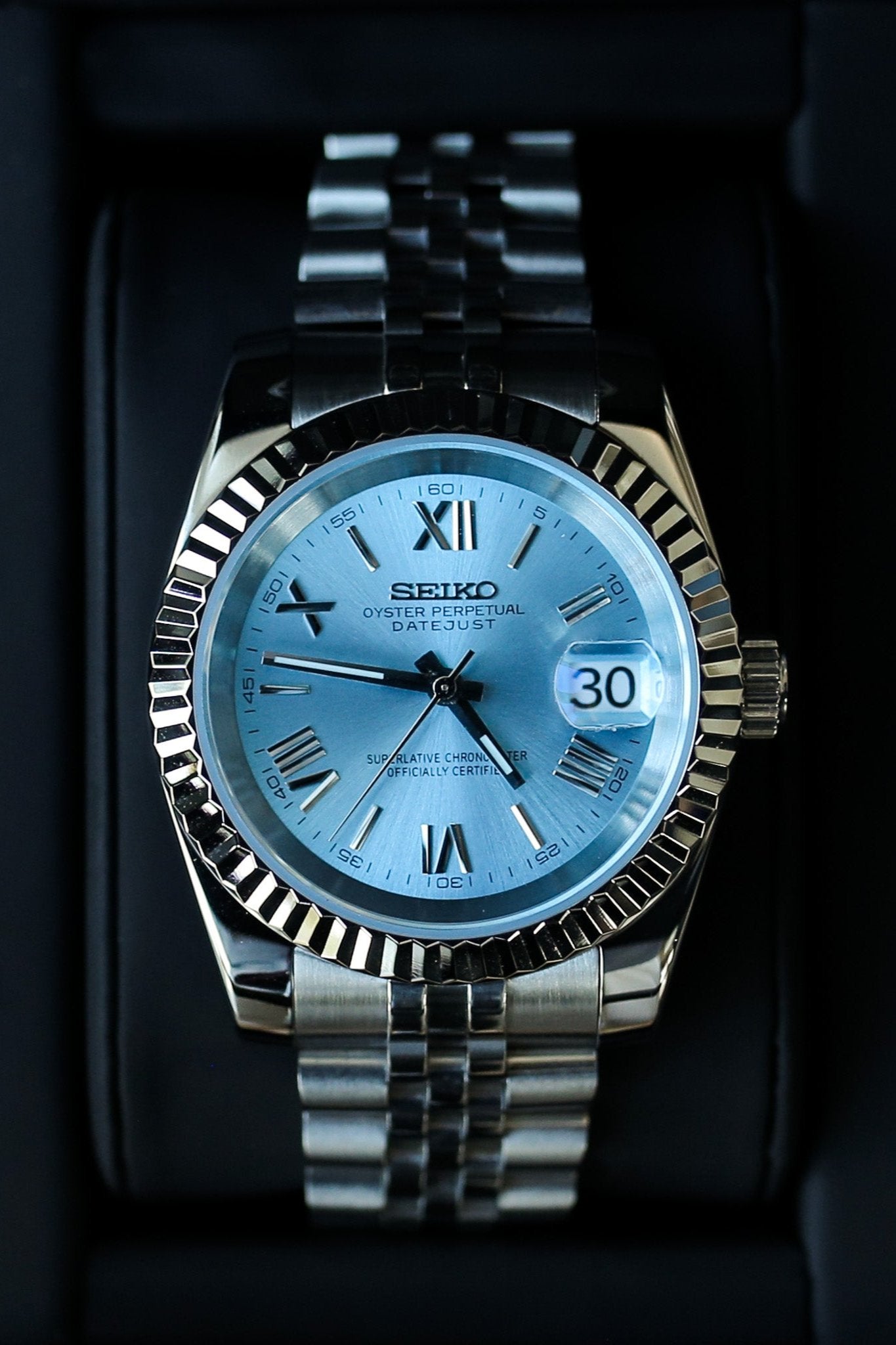 AZURE CUSTOM SEIKO NH35 AUTOMATIC WATCH TimeCraft